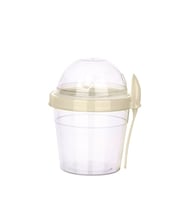 Hazneli Kaşıklı Yoğurt ve Mama Saklama Kabı 500 ml