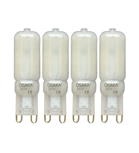 (4 Adet) Osaka Buzlu 5W Beyaz Işık (6500K) G9 Duylu Led Kapsül Ampul