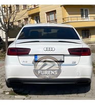 Audi A6 Bagaj Üstü Slim Yarasa Spoiler Piano Black Parlak Siyah 2012 - 2017