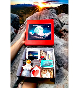 Kırmızı Kutuda Sevgiliye Doğum Günü Kombini Seti Sepeti 1red9love9heart.y.d. (Karışık)