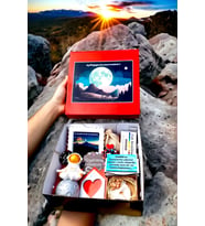 Kırmızı Kutuda Sevgiliye Doğum Günü Kombini Seti Sepeti 1red9love9heart.y.d. (Karışık)