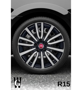 Fiat Egea Urban 15 İnç Jant Kapağı (4 ADET) Siyah Gri C118