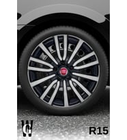 Fiat Egea Urban 15 İnç Jant Kapağı (4 ADET) Siyah Gri C118