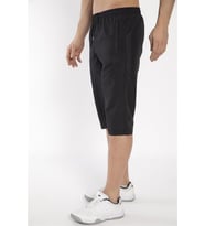 Crozwise polyester Erkek Diz Altı Spor Kapri Şort 8034-10 (Siyah)