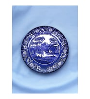 Dekoratif Duvar Tabağı Duvar Süsü Blue Blanc Tabak Mavi Tabak No:27