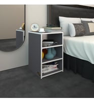 Kenzlife komodin panpan gri 60*39*39 komidin kitaplık ayakkabılık (Karışık)