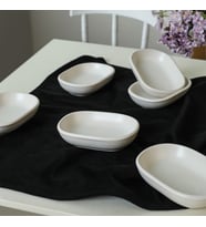 Keramika Mat Beyaz Noyan Çerezlik 11 Cm 6 Adet 022
