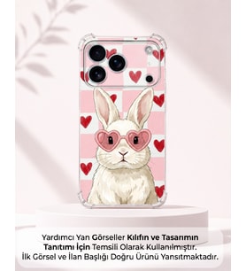 PrintiFy Xiaomi Mi 15 Pro ile Uyumlu Pembe Pötikare Serisi Pembe Zıpzıp Tasarımlı Uv Baskılı Köşe Korumalı Antişok Kılıf