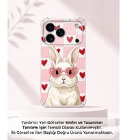 PrintiFy Xiaomi Mi 15 Pro ile Uyumlu Pembe Pötikare Serisi Pembe Zıpzıp Tasarımlı Uv Baskılı Köşe Korumalı Antişok Kılıf