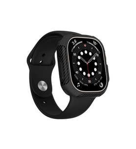 Apple Watch Ultra 49mm Uyumlu Silikon TPU Kasa Koruyucu Zore Watch Gard 31 (Siyah)