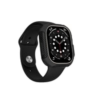 Apple Watch Ultra 49mm Uyumlu Silikon TPU Kasa Koruyucu Zore Watch Gard 31 (Siyah)