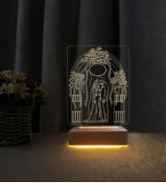 Düğün Tasarım Lamba Kişiye Özel İsimli 3d Led Masa Lambası Doğum Günü Hediyesi Lamba