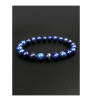 Unisex - Çok Şık Lapis Lazuli Doğal Taş Bileklik  Handmade