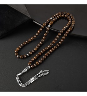 Bronzit Doğal Taş Tesbih 99luk - 6mm (Çok Renkli)