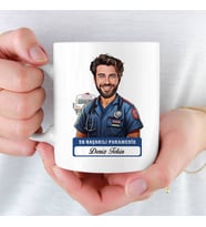 En Başarılı Erkek Paramedike hediye Karikatürlü Kupa Bardak