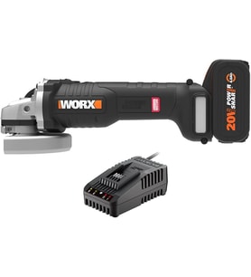 Worx Wx812.9C 20Volt 2.0Ah. 125Mm Kömürsüz Profesyonel Tek Akülü Şarjlı Avuç Taşlama (Standart)
