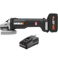 Worx Wx812.9C 20Volt 2.0Ah. 125Mm Kömürsüz Profesyonel Tek Akülü Şarjlı Avuç Taşlama (Standart)