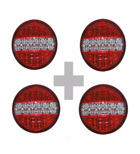 HAMBURGER TİP LEDLİ STOP LAMBA 24 VOLT 4 MODLU 4 ADET