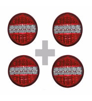 HAMBURGER TİP LEDLİ STOP LAMBA 24 VOLT 4 MODLU 4 ADET