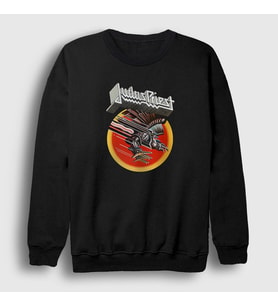Presmono Unisex Siyah Vengeance Judas Priest Sweatshirt 88923tt