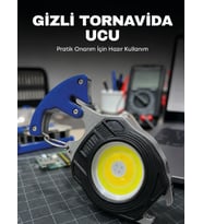 SB Type-C Şarjlı COB LED Çok Amaçlı Acil Durum Feneri Kamp Araç ve Günlük Kullanım