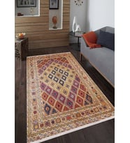 Dijital Kaymaz Yıkanabilir Geometrik Salon Halısı Mutfak Halısı Koridor Halısı Yolluk HLN044