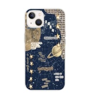 Iphone 14 Plus Uyumlu Gezegen Aesthetic Tasarımlı Şeffaf Telefon Kılıfı