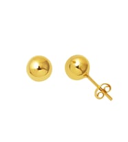 14 Ayar Altın Top Küpe 8 mm.