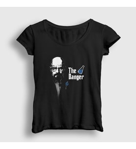 Presmono Kadın Siyah Danger V3 Breaking Bad T-Shirt 184531tt