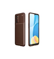 Oppo A55 5G Uyumlu Kılıf Zore Negro Silikon Kapak (Kahverengi)