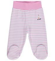 Civil Baby Çizgi Empirme 1-9 Ay Tek Alt Bebe - Beyaz