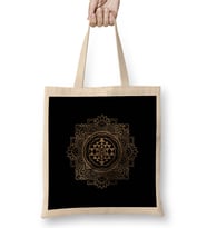 Sri Yantra Sri Chakra Bez Çanta Uzun Saplı
