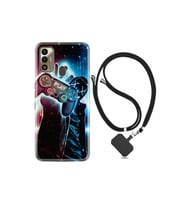 Tecno Spark 7t Kılıf Silikon Desen Boyun Askılı Play Me 1757
