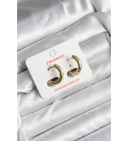 14K Gold Renk Kaplama CM Kadın Küpe - TJ-BKP11411