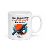 Masa Tenisi Antrenmanına Ara Verenlere Spin Vuruş Hediye Kupa Bardak