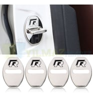 Volkswagen R Logo Kapı Kilit Kaplama Polo Scirocco Metal 2 Adet