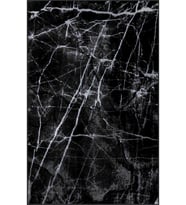 Eliana Home Baskılı, Yıkanabilir Kaymaz Taban Salon Halısı LNA0470 100x150 cm (Siyah)