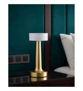 Kablosuz LED Masa Lambası – Dokunmatik Kontrollü 3 Renk Işık ve Dimmer Ayarlı