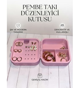 Pembe Takı Düzenleyici Kutusu