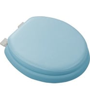 MAVİ YUMUŞAK KLOZET KAPAK BÜYÜK PUF 42x41 cm (5680)