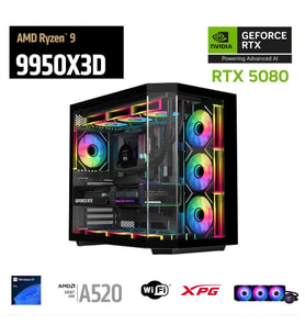 ETERNAL POWER RYZEN 9 9950X3D 32G DDR5 2TB M.2 RTX 5080 X870 WIFI 1000W 360M