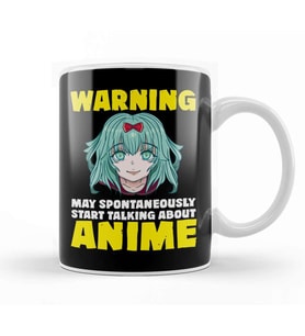 Warning May Start Talking About Anime Kupa Bardak Porselen