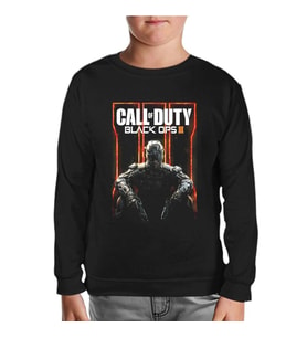 Call of Duty - Black Ops 3 Siyah Çocuk Sweatshirt