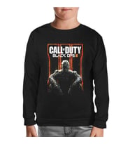 Call of Duty - Black Ops 3 Siyah Çocuk Sweatshirt