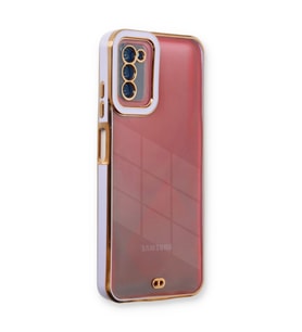 Galaxy A03S Kılıf Liva Lens Silikon - Lila
