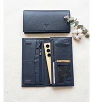 %100 Hakiki Deri Unisex Model Telefon Koymalı Büyük Boy Cüzdan ve El Portföyü 19,5*9,5 cm