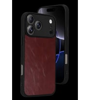 iPhone 17 Pro Max Aras Deri Kapak - Bordo