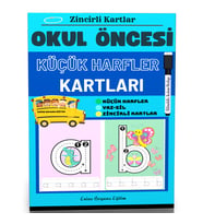 Küçük Harfler Çalışma Kartları (Laminasyonlu)