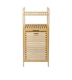 Lorin BAMBU SEPETLİ BANYO RAFI