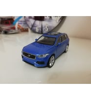 Volvo XC90 1/36 Ölçek 12cm Çek bırak (ÖZEL PLAKALI) (Mavi)